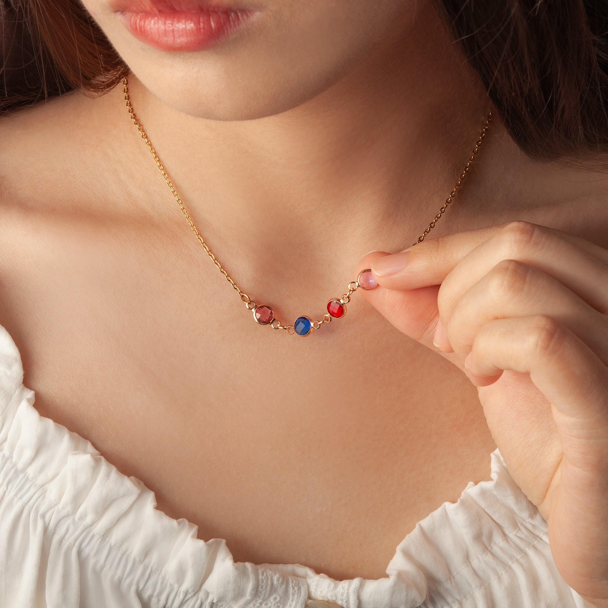 Birthstone Connecter Necklace