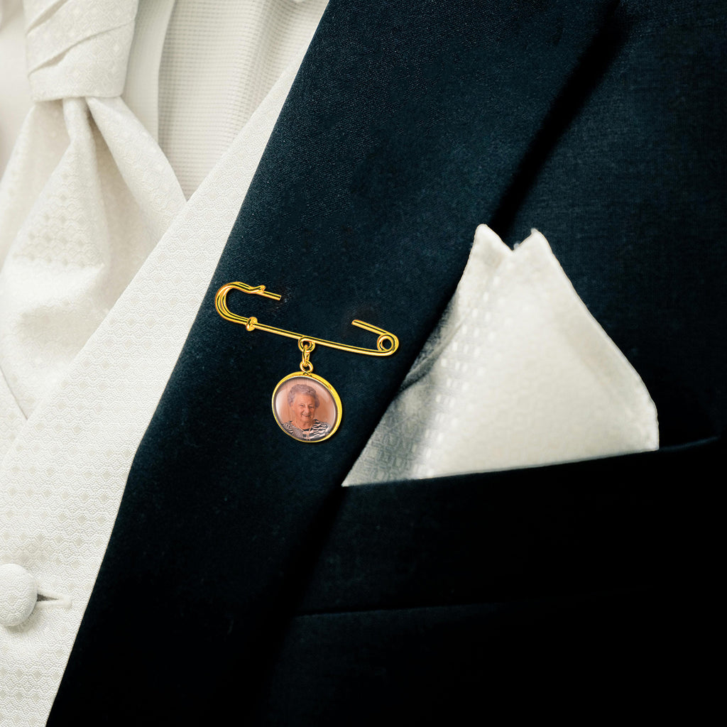 Photo Wedding Brooch