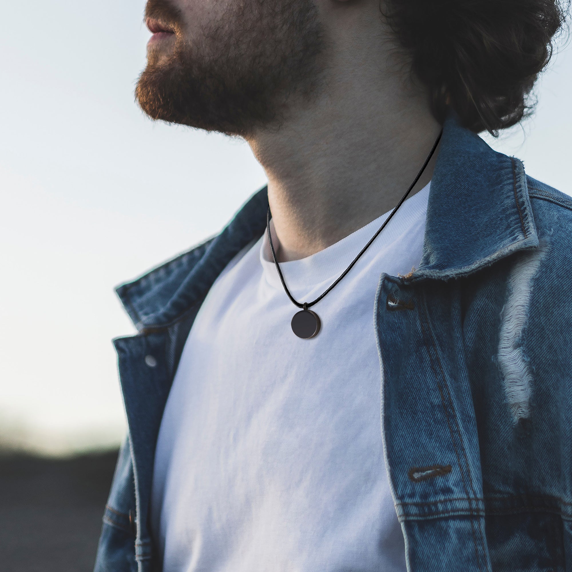 Classic Round Memorial Keepsake Necklace