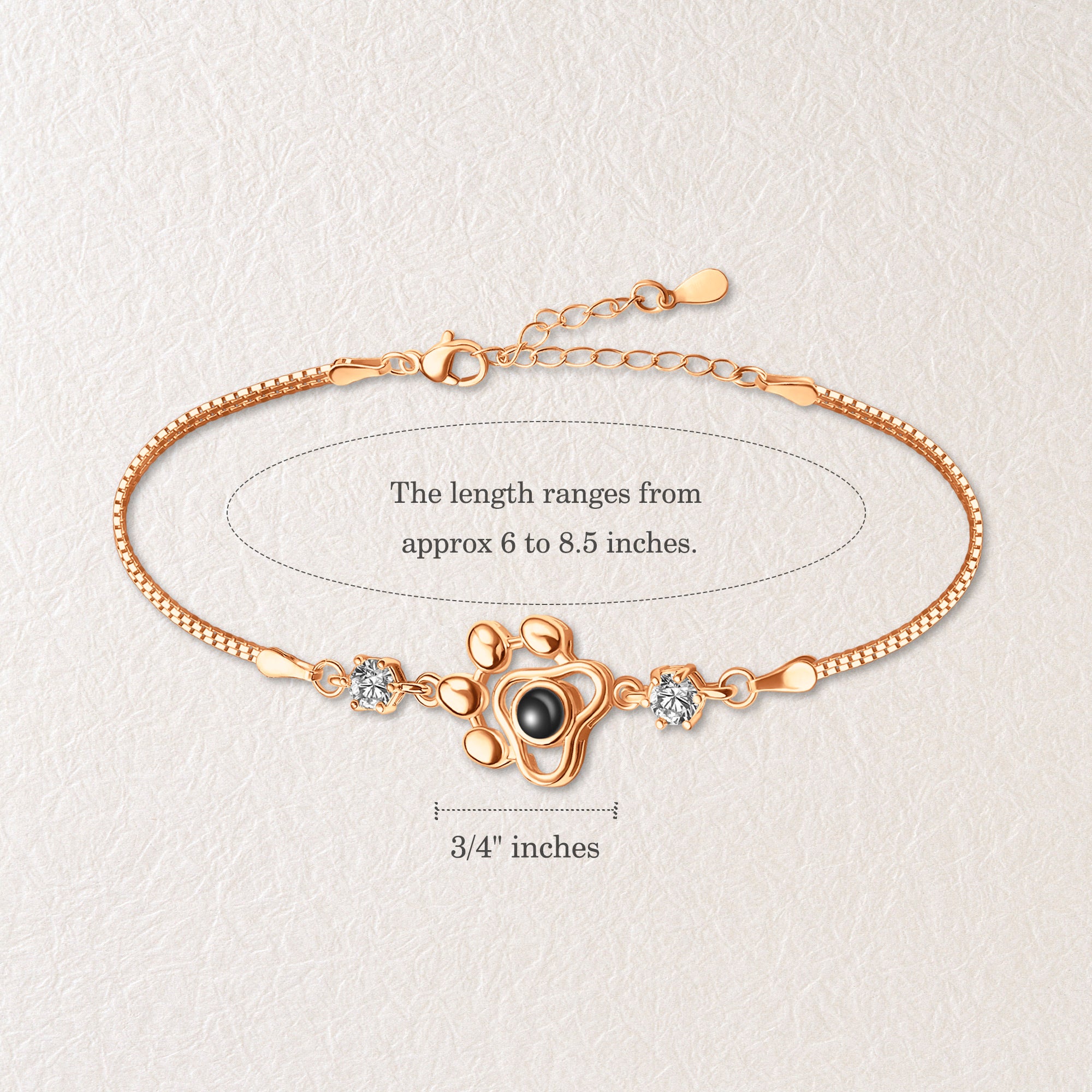 Paw Print Photo Photo Projection Bracelet