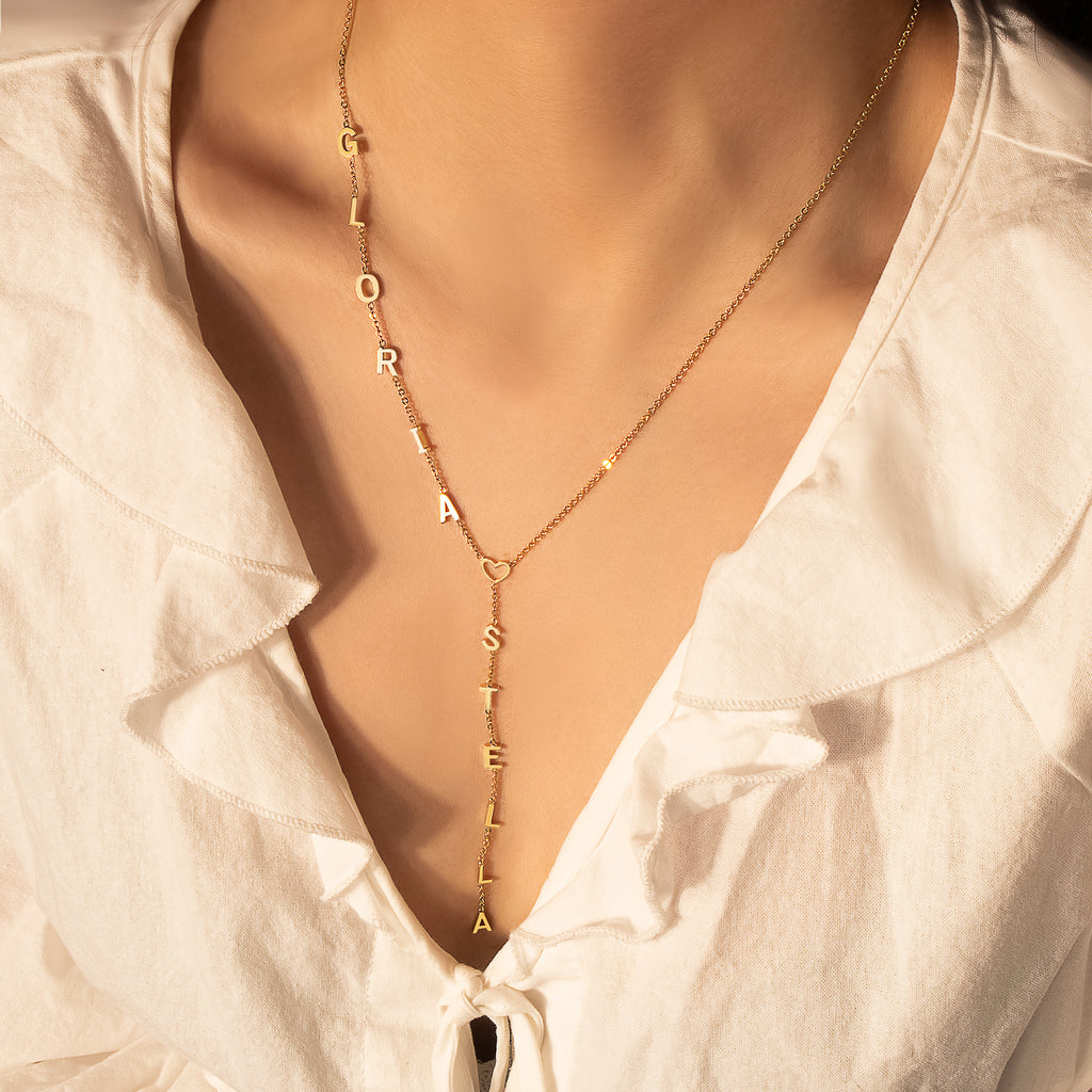 Custom Lariat Name Necklace