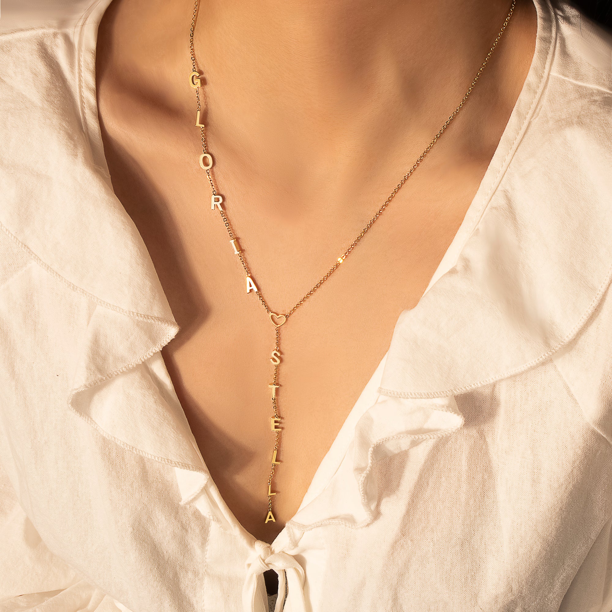 Custom Lariat Name Necklace