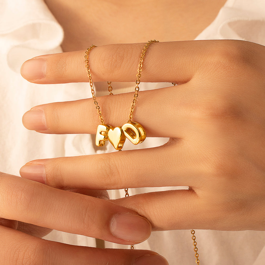 Personalized Letter Bead Name Necklace