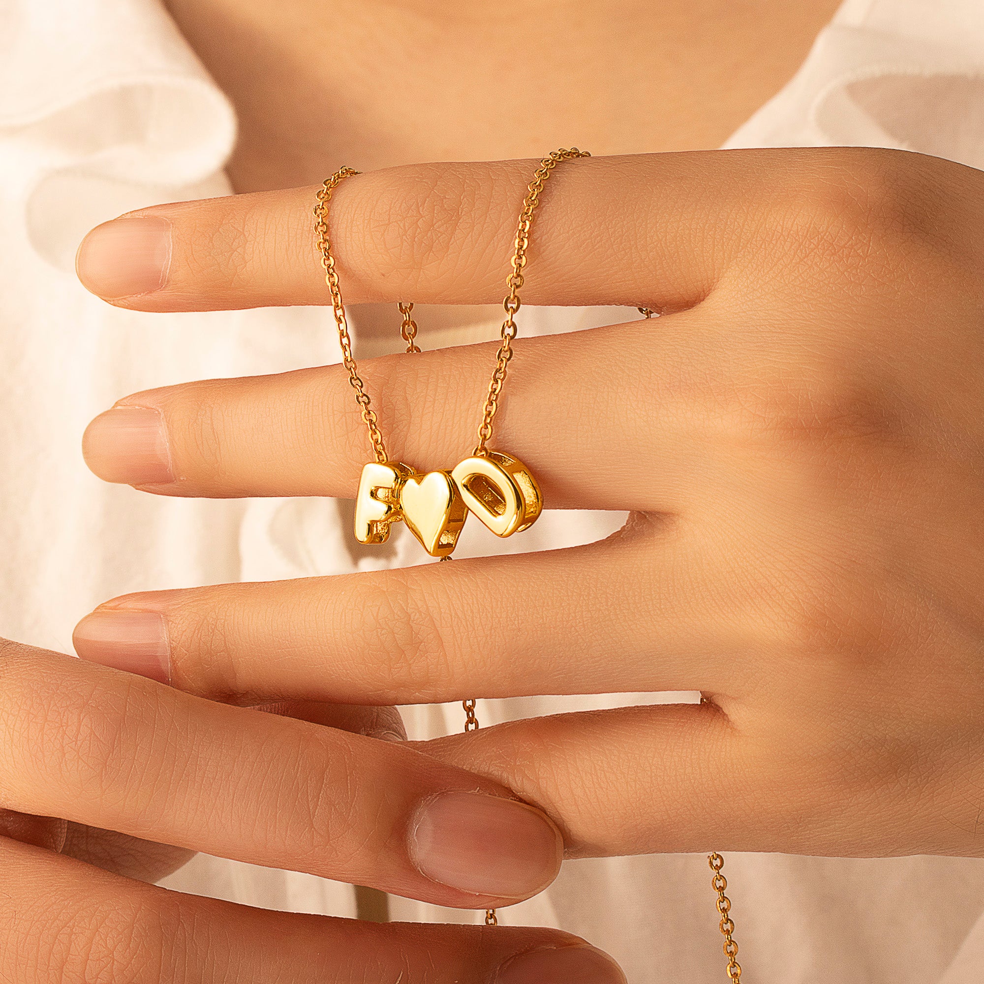 Personalized Letter Bead Name Necklace