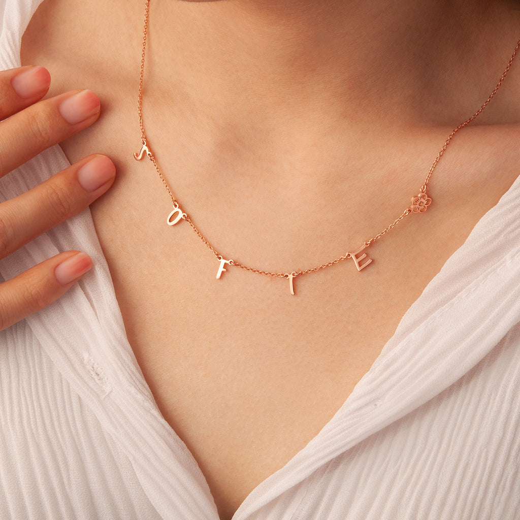 Birthstone and Charm Necklace