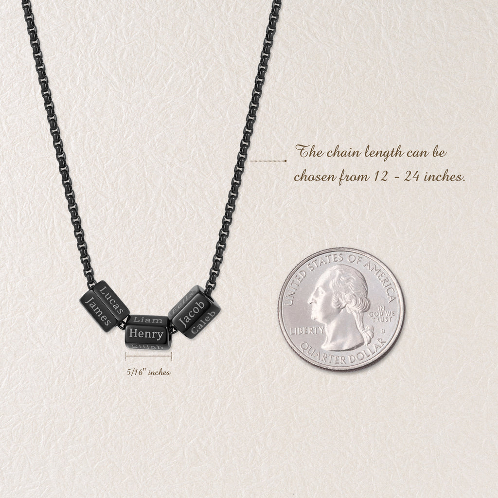 Personalized Names Hexagonal Necklace