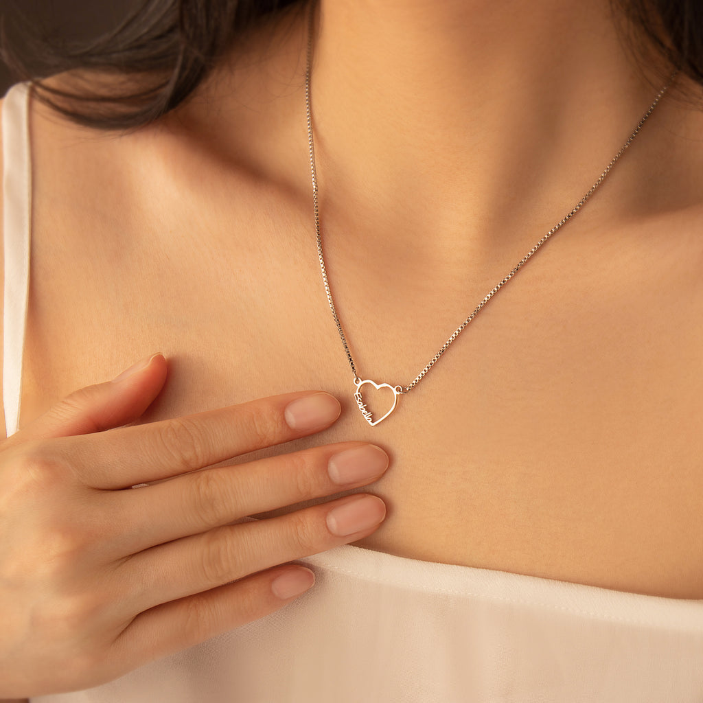 Custom Multi-Name Heart Necklaace