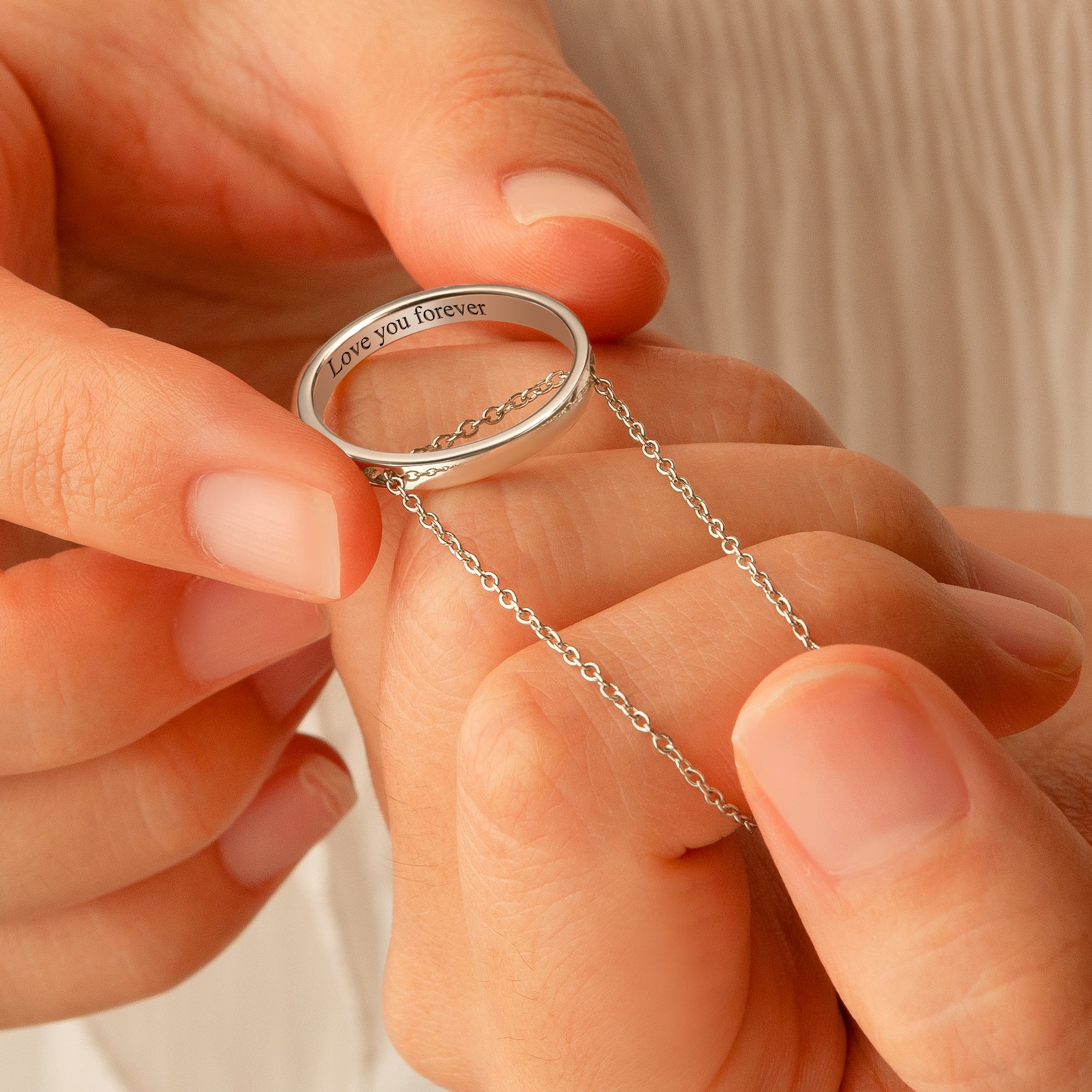 Personalized Ring Necklace