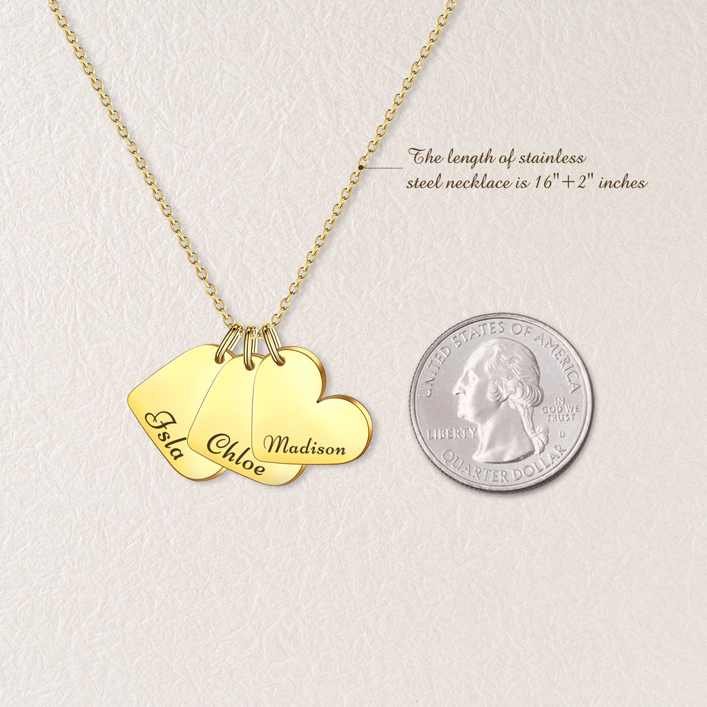 Personalized Mini Heart Necklace