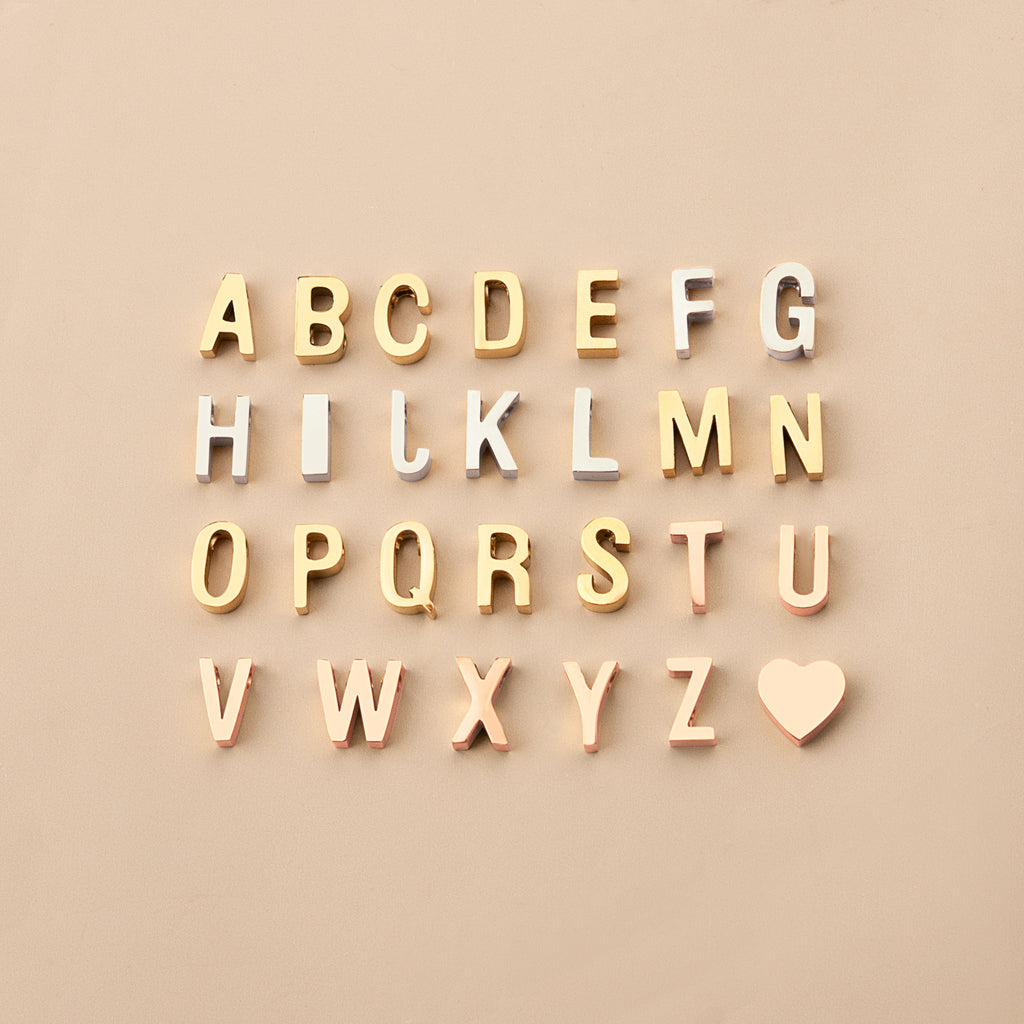 Custom Initial and Birthstone Charm Necklace