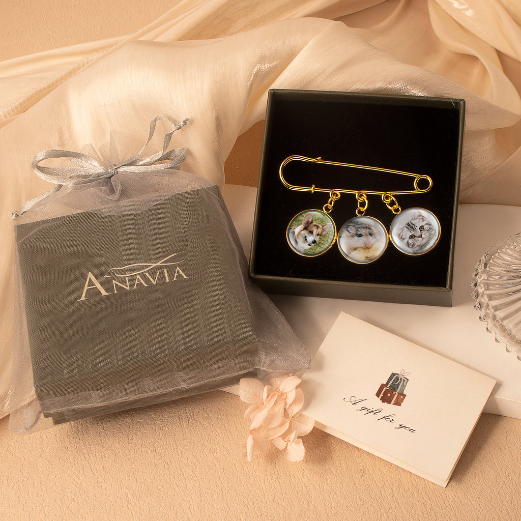 Photo Wedding Brooch