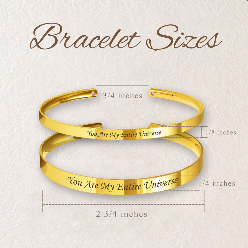 Custom Matching Cuff Bangle Set