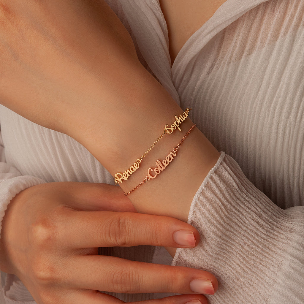 Sterling Silver Name Bracelet