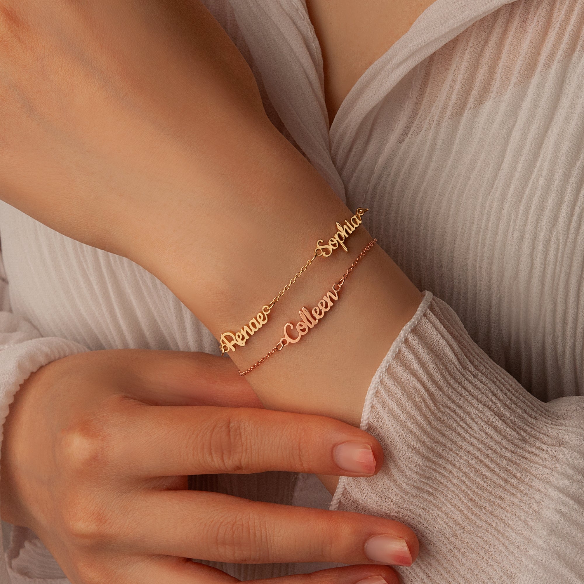 Sterling Silver Name Bracelet