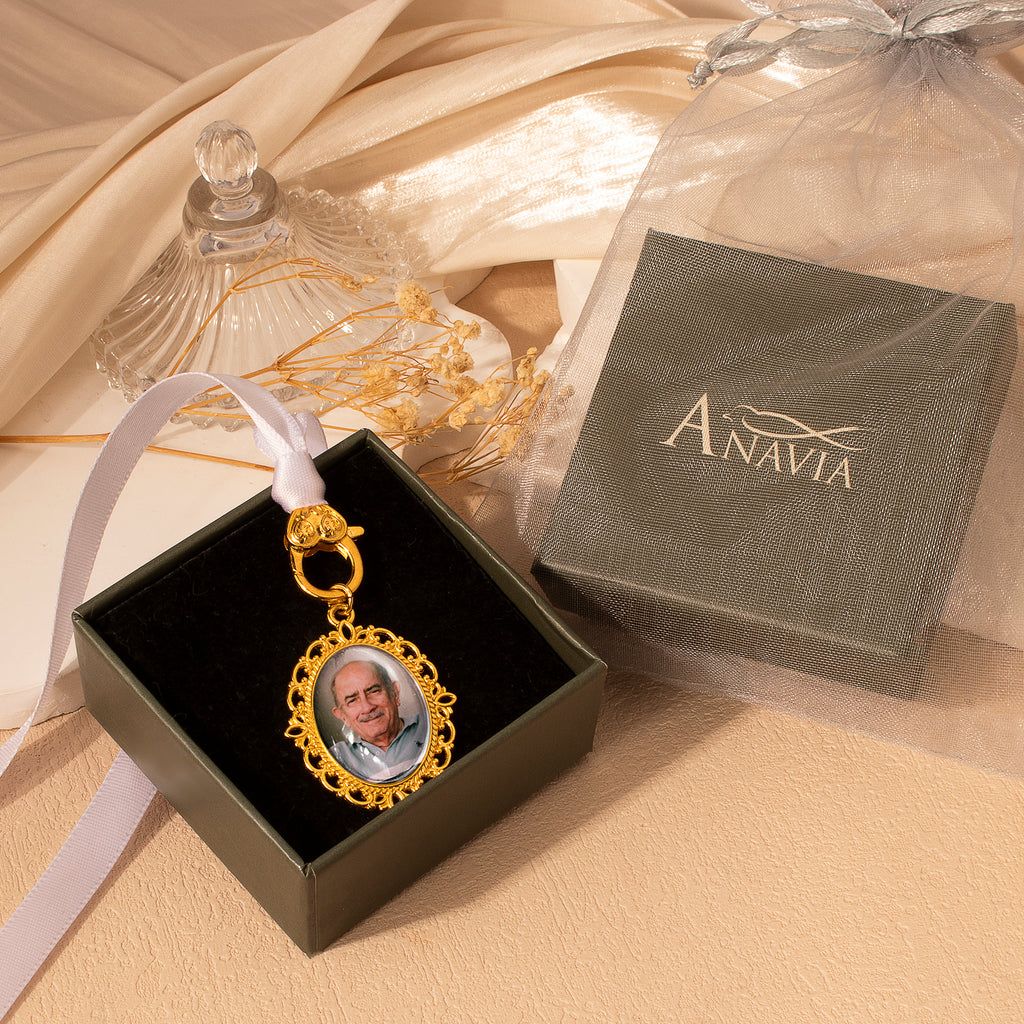 Oval Graduation Resin and Ribbon Brooch
