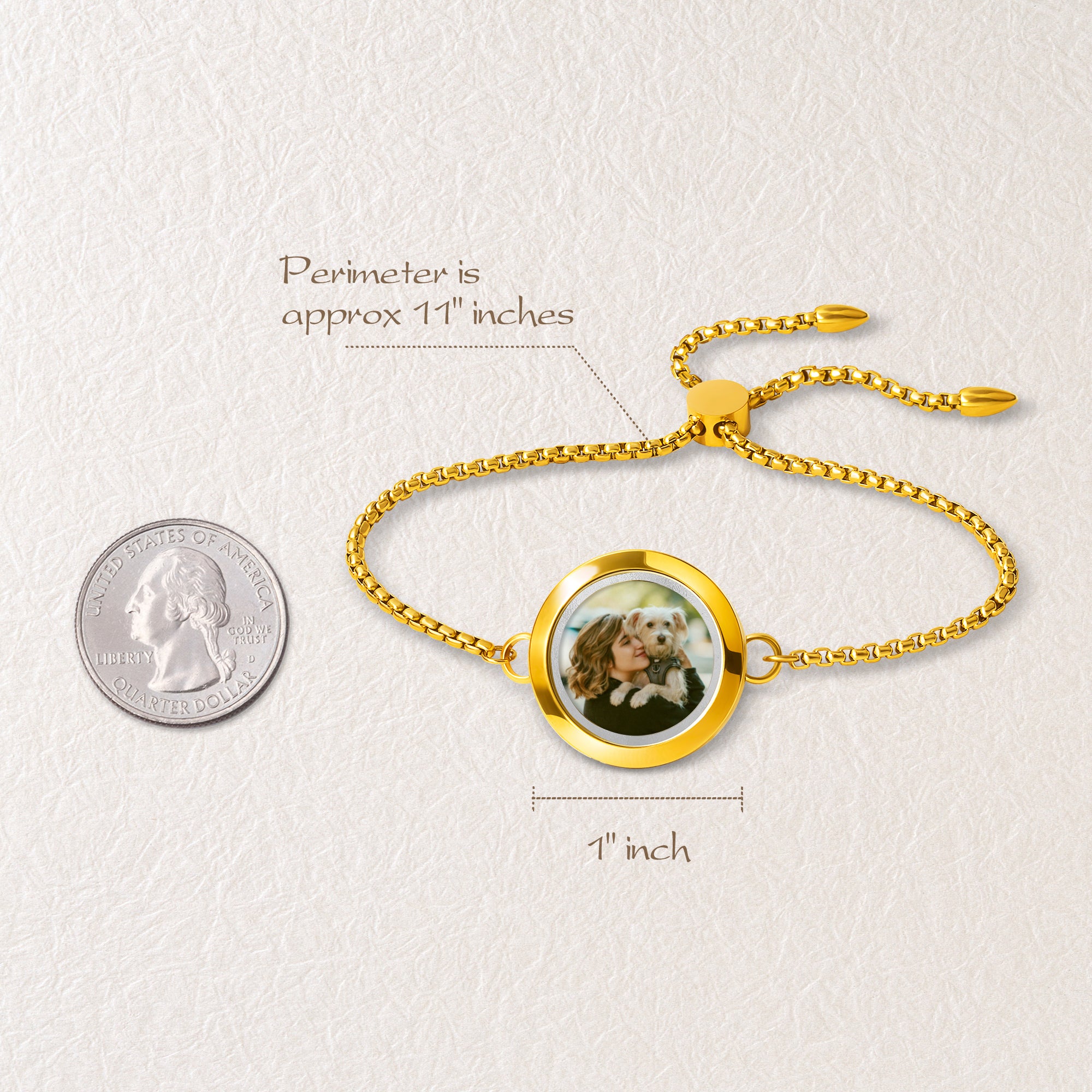 Photo Locket Pet Memorial Bracelet