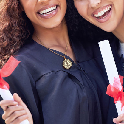 Personalized College Logo Graduation Necklace