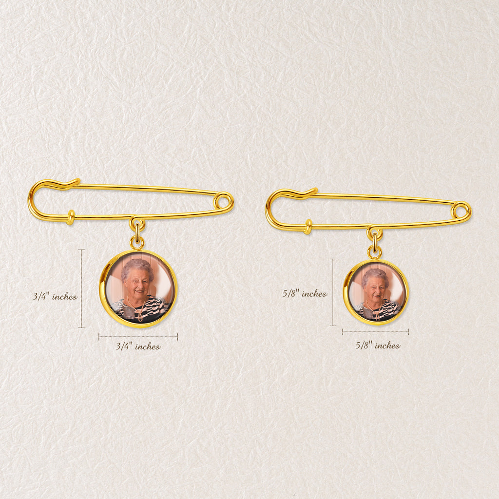 Photo Wedding Brooch