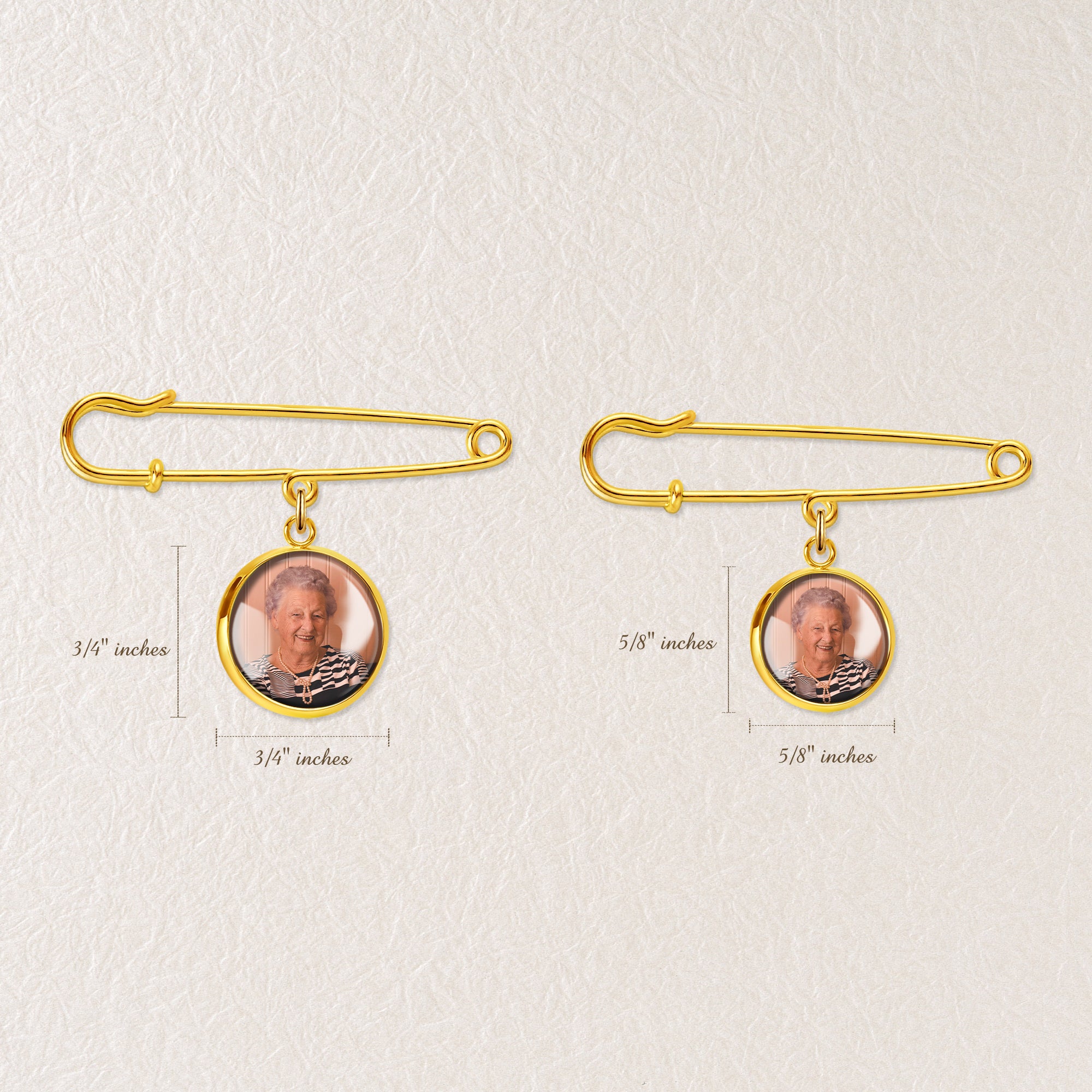 Personalized Photo Graduation Memorial Brooch