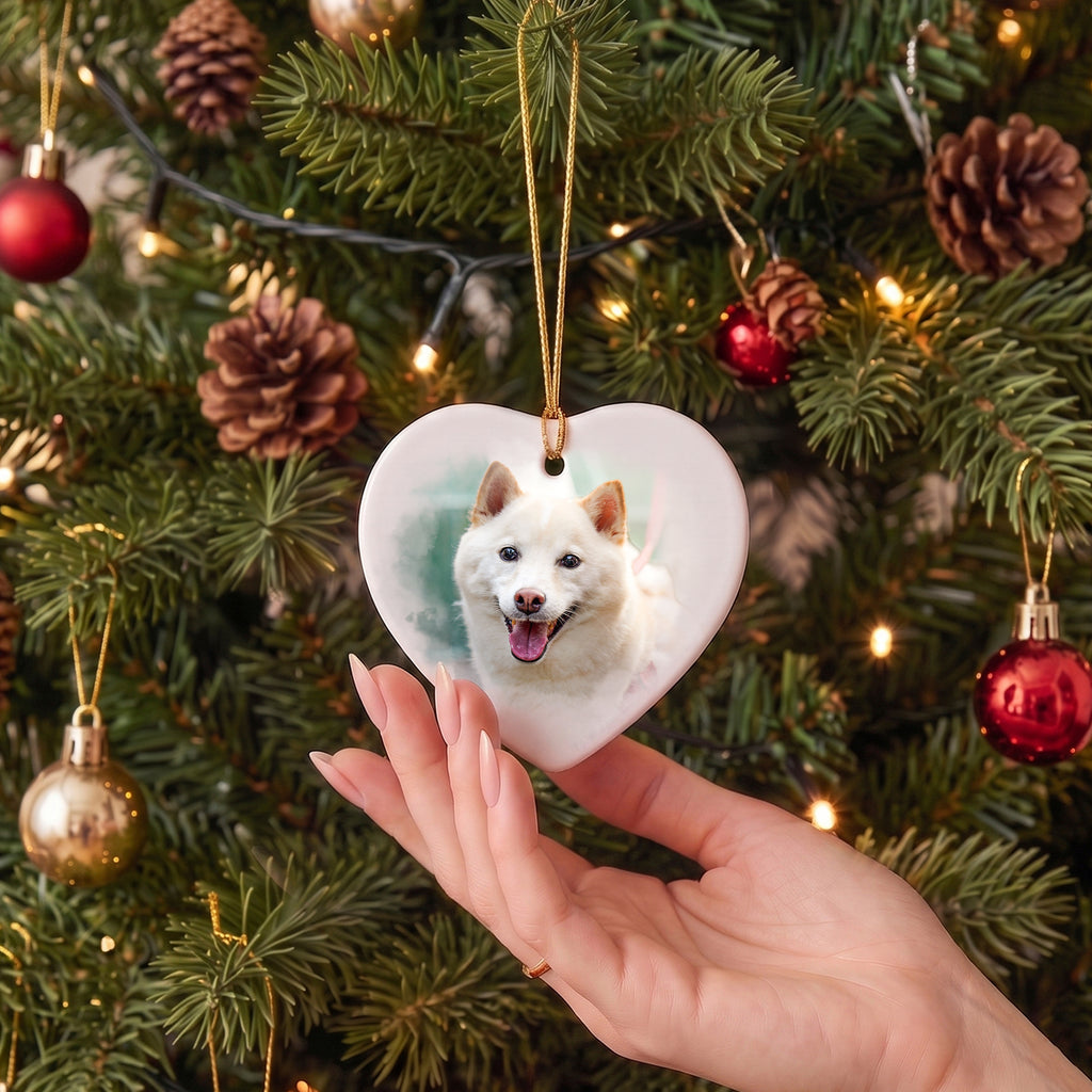 Custom Pet Photo Memorial Ornament