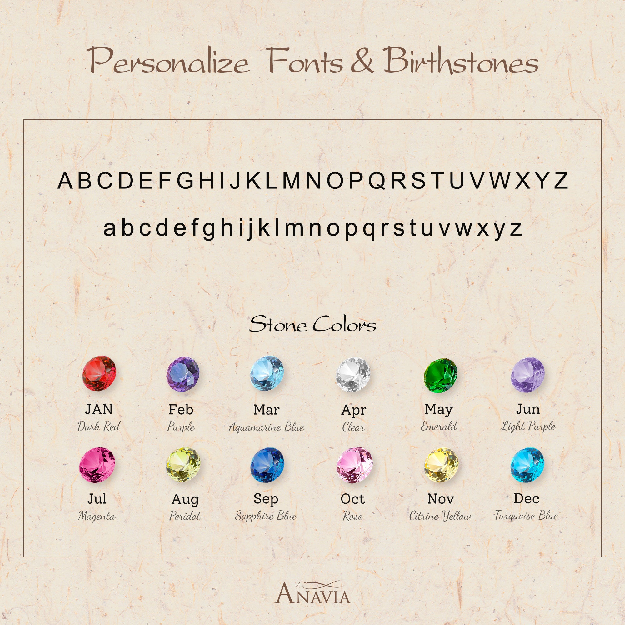 Parallel Initial Birthstone Ring