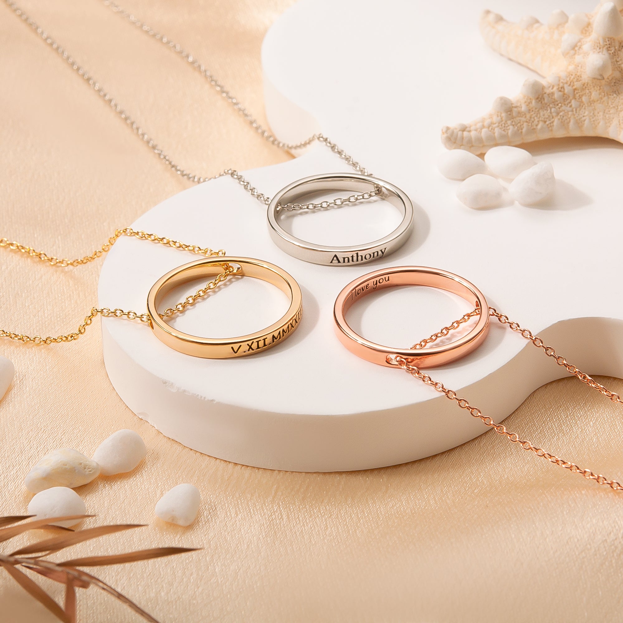 Personalized Ring Necklace