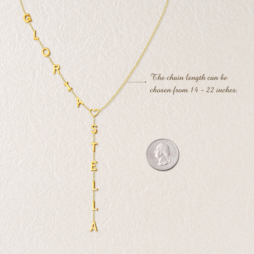 Custom Lariat Name Necklace