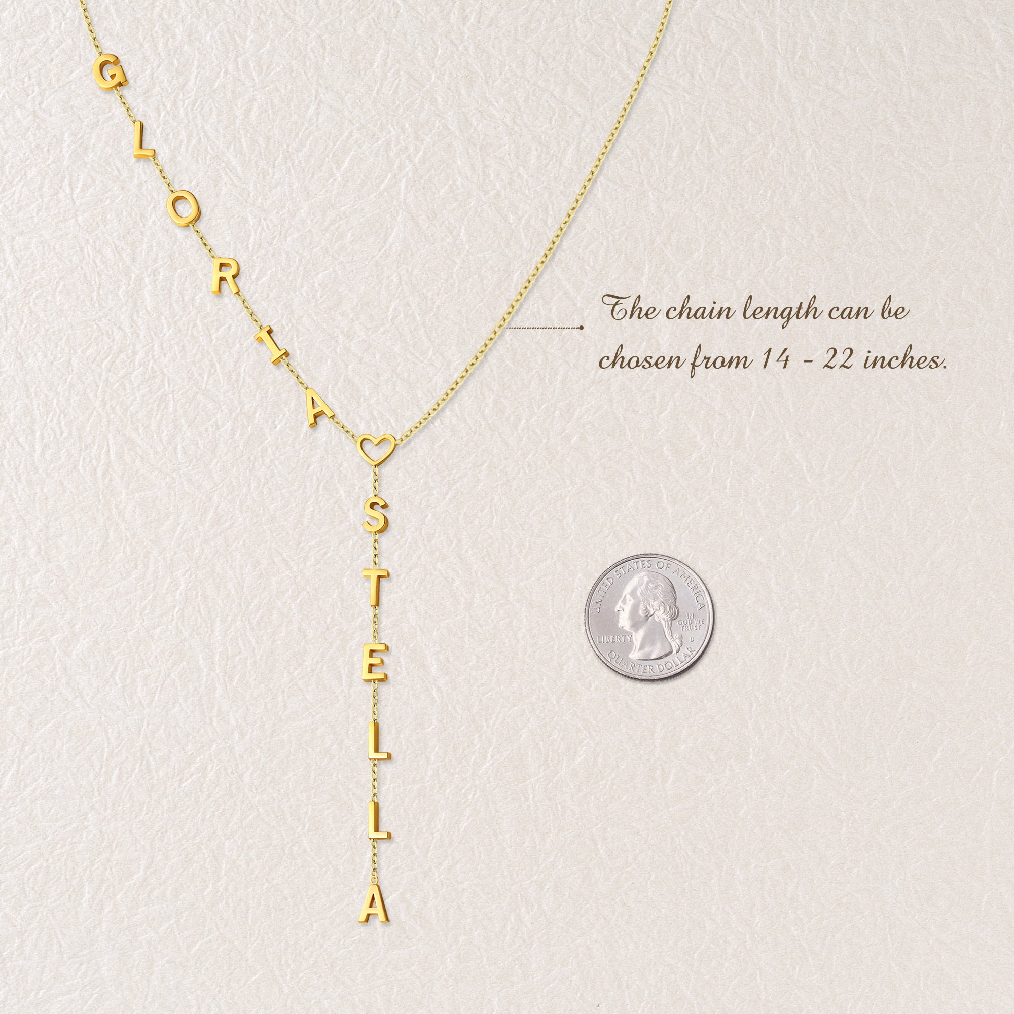 Custom Lariat Name Necklace