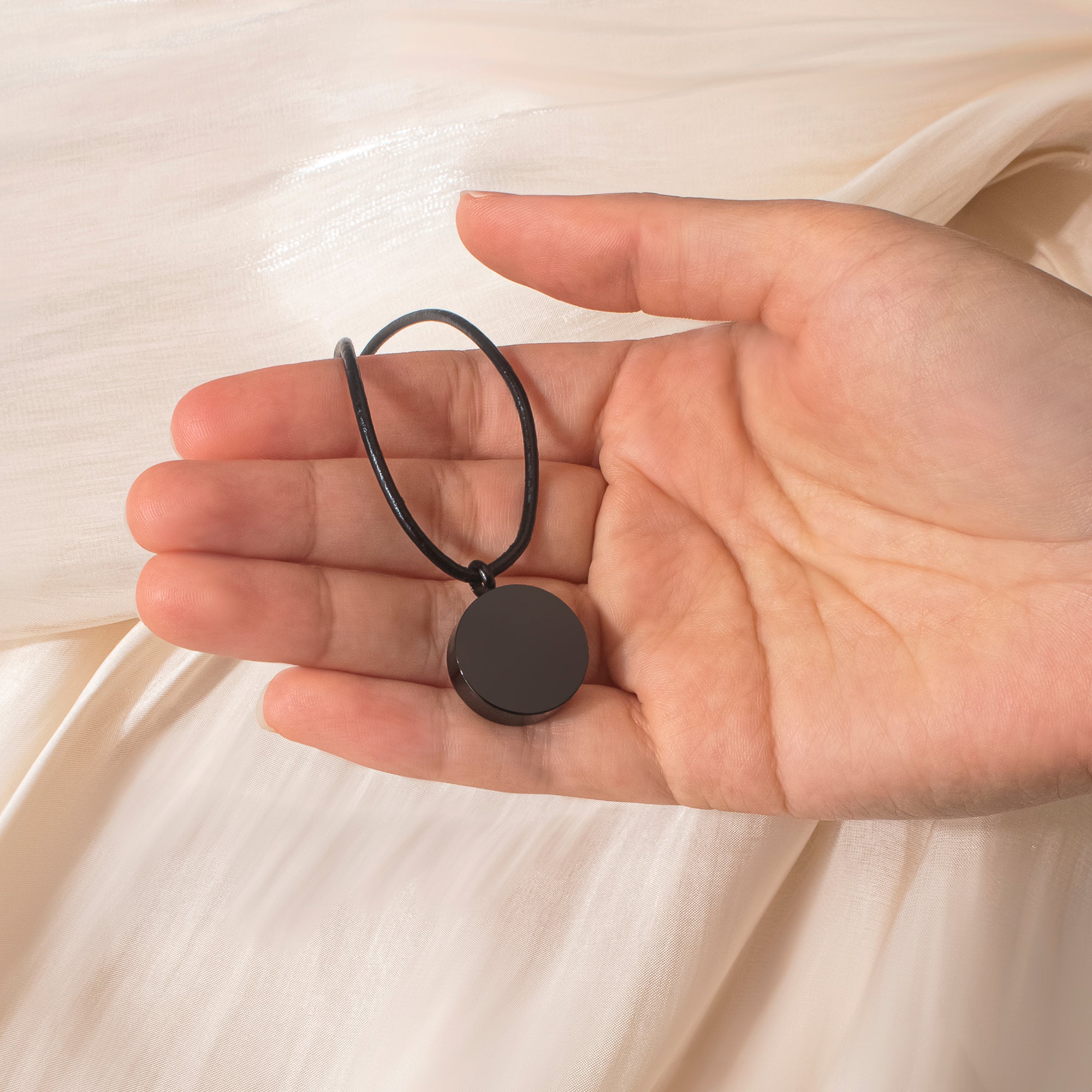 Classic Round Memorial Keepsake Necklace