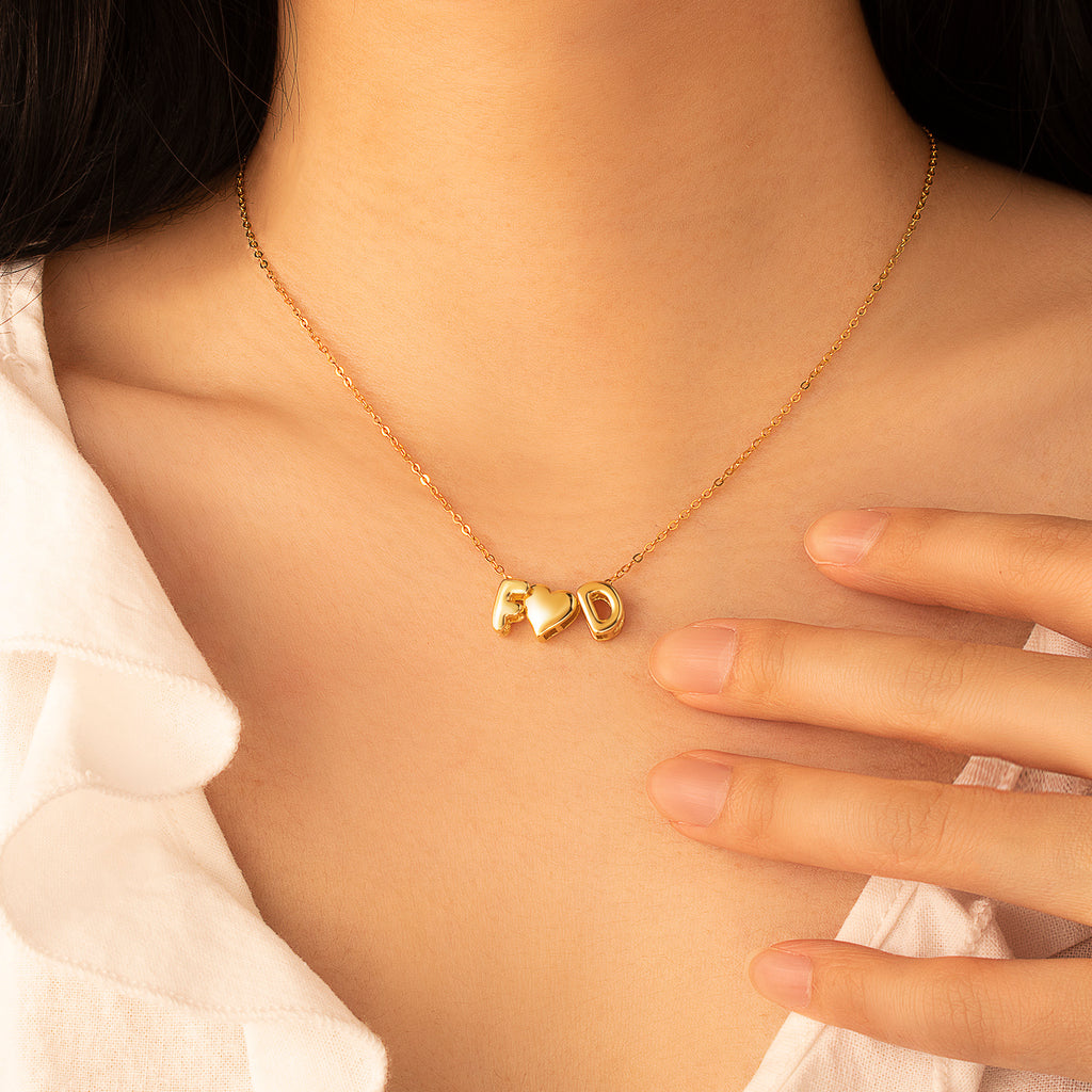 Personalized Letter Bead Name Necklace