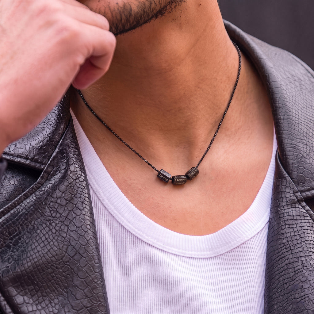 Personalized Names Hexagonal Necklace
