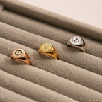 Custom College Emblem Logo Signet Ring