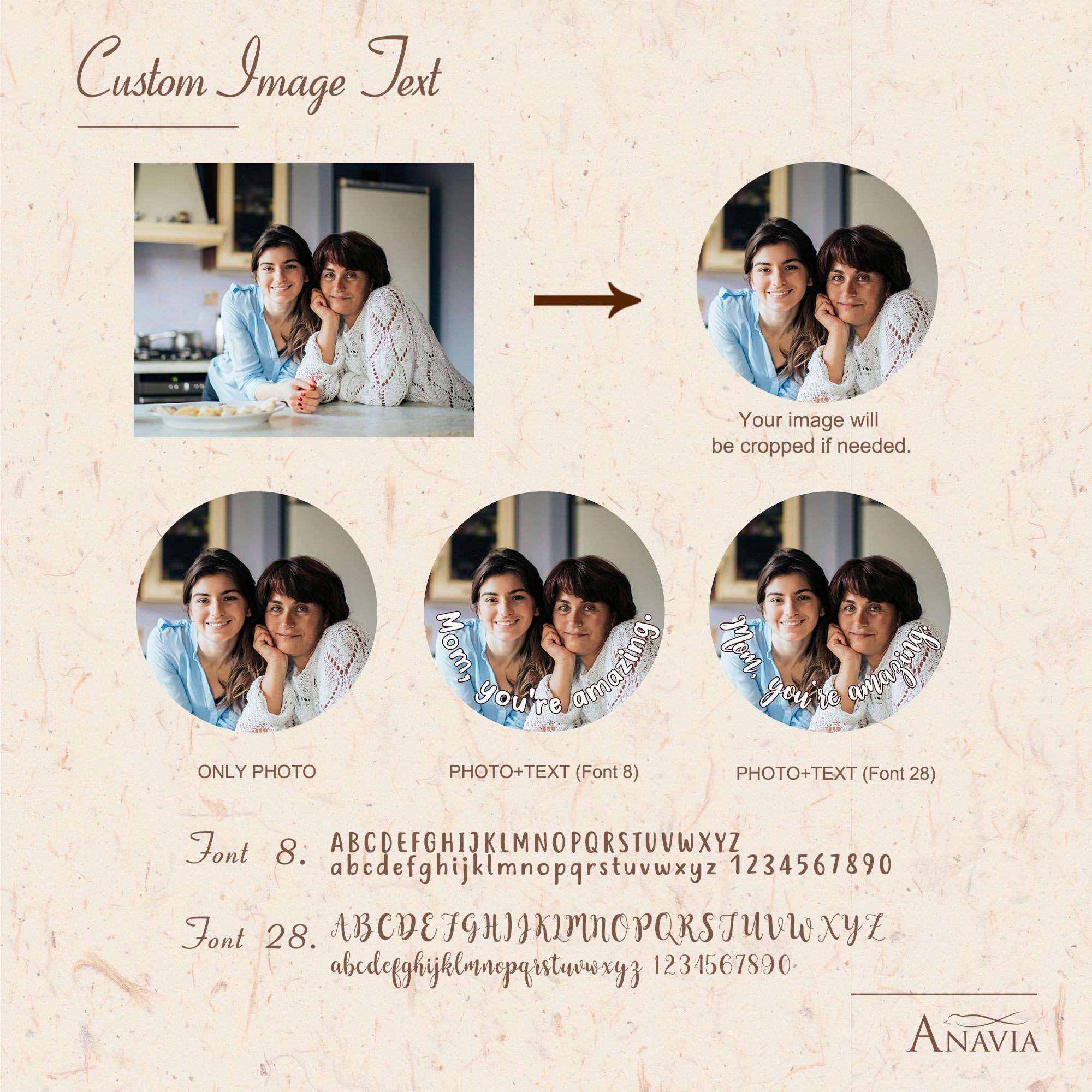 Round Multi-Photo Projection Necklace