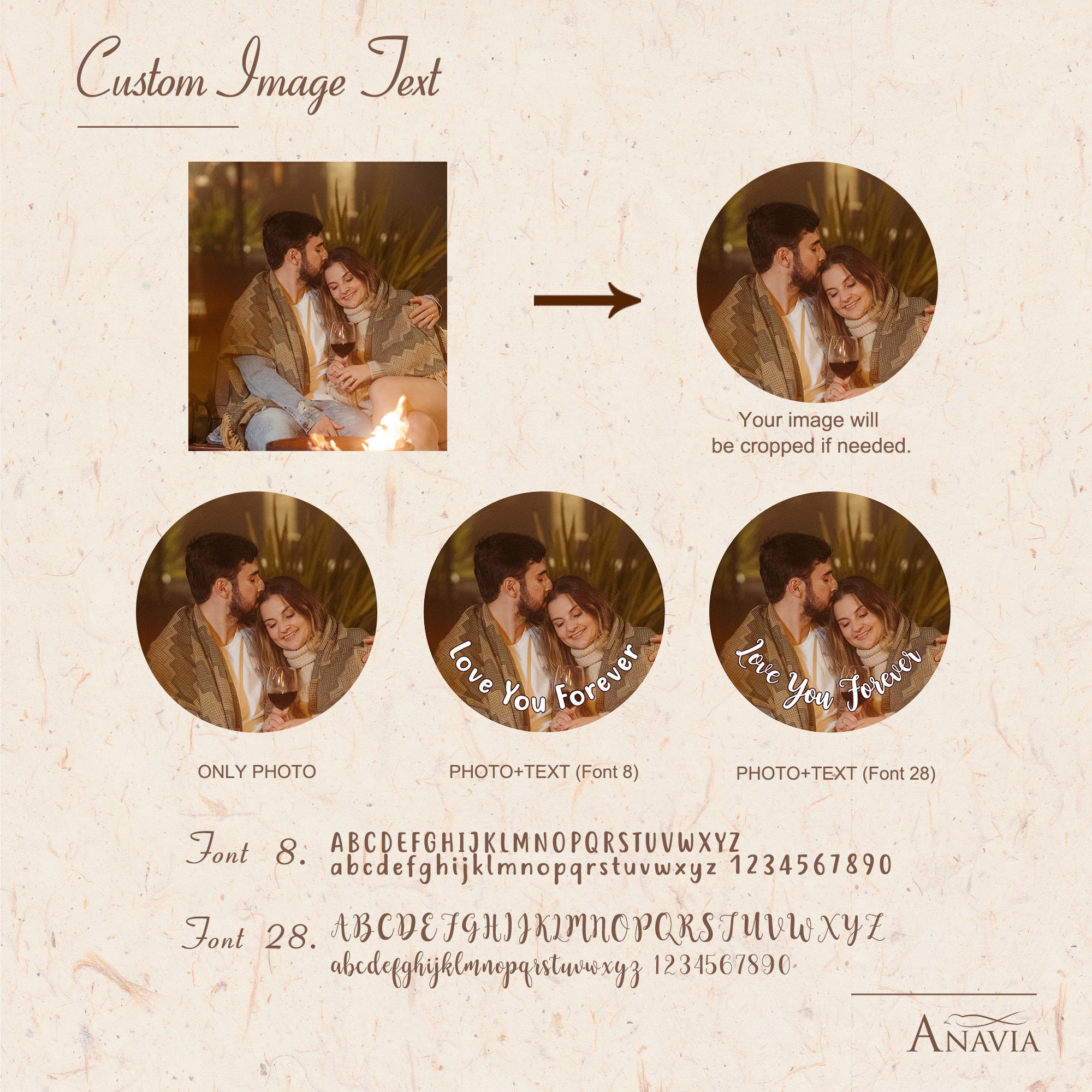 Custom Photo Projection Chain Bracelet