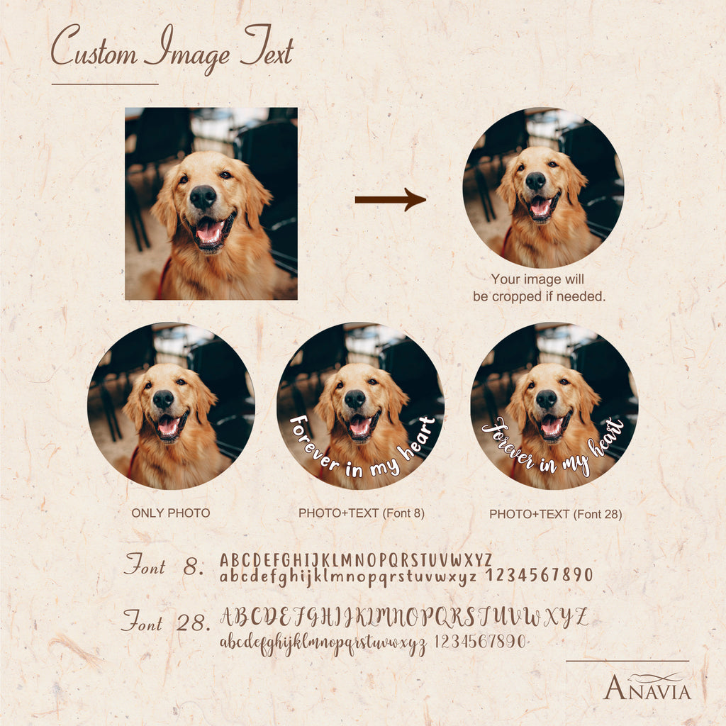 Paw Print Photo Photo Projection Necklace