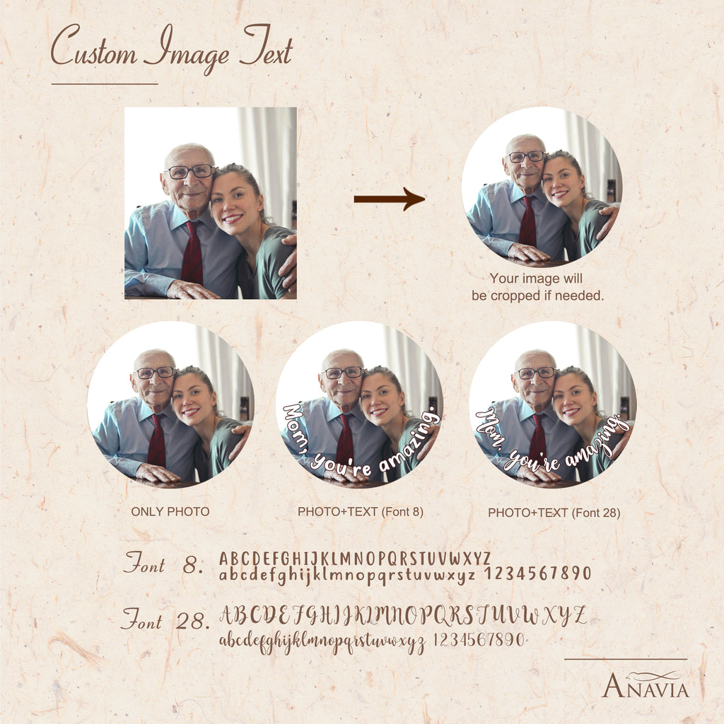 Personalized Cross Photo Projection Necklace