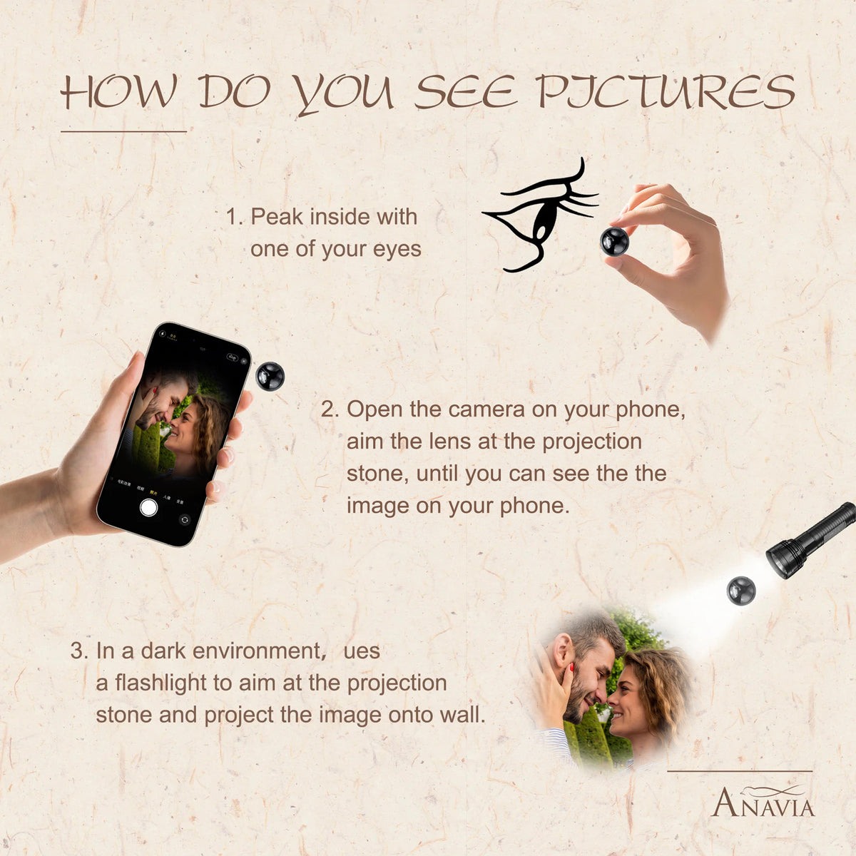 Sunflower Photo Projection Necklace