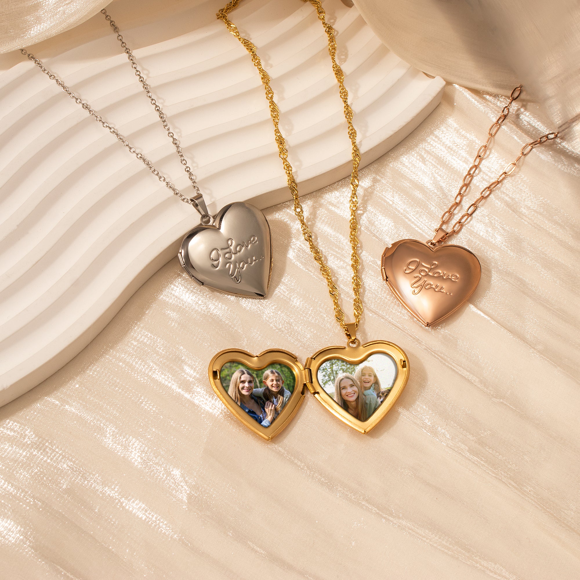 I Love You Heart Photo Locket