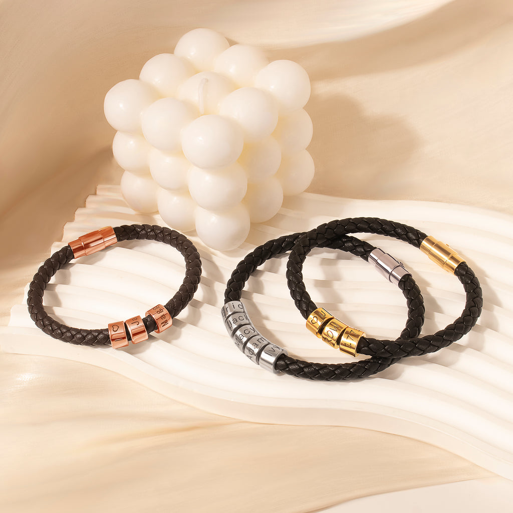 Custom Braided Rope Bead Bracelet