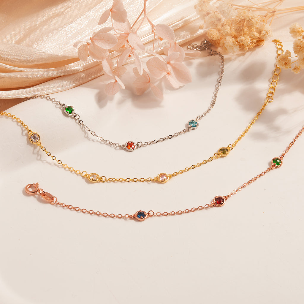 Multi Birthstone Bracelet
