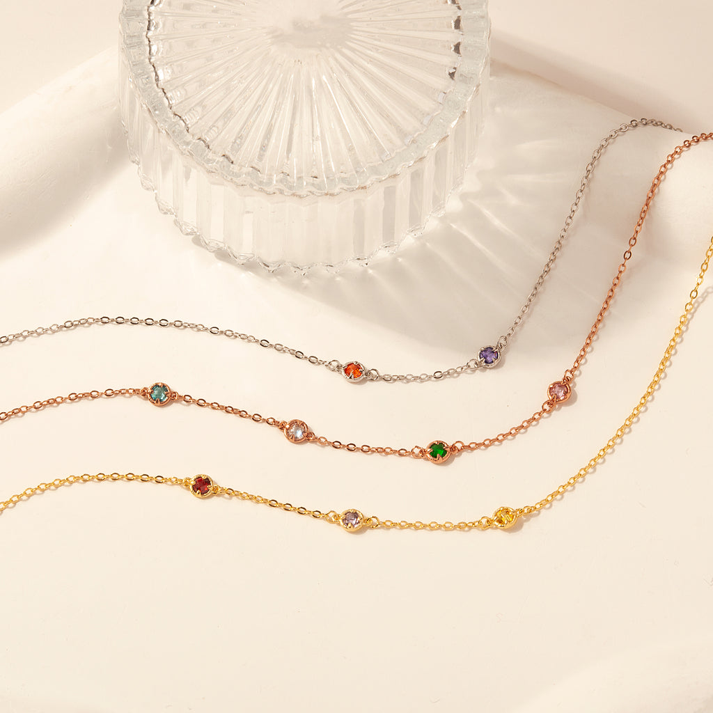 Multi Birthstone Necklace