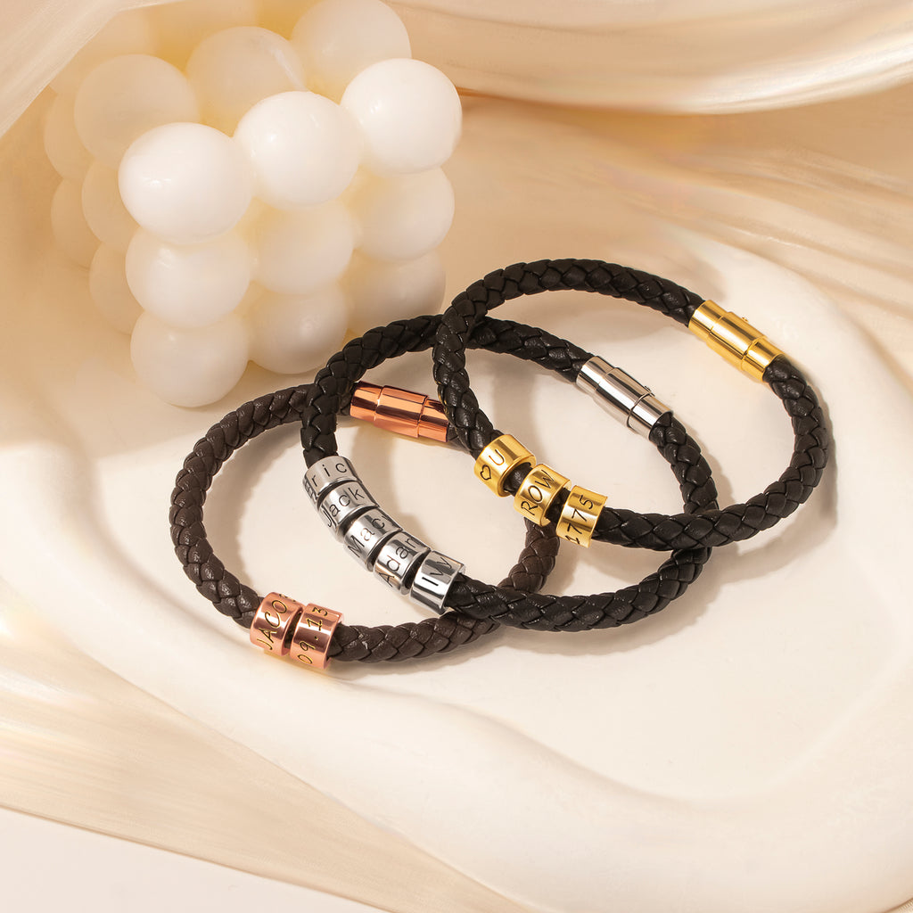 Custom Braided Rope Bead Bracelet