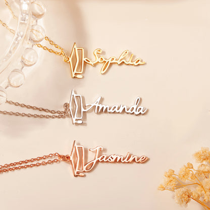 Personalized Graduation Name Necklace