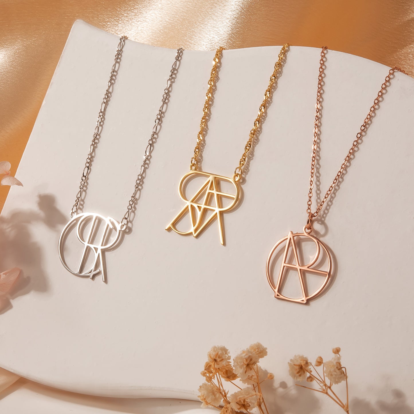 Unique Design Name Logo Necklace