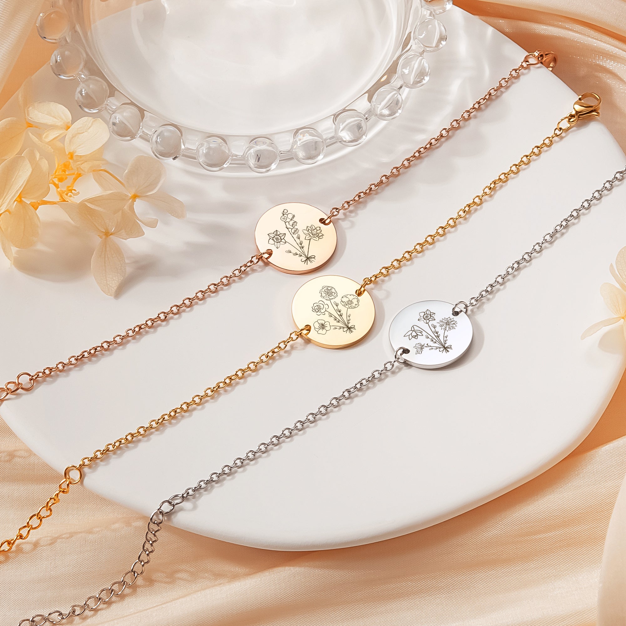 Custom Build Your Own Bouquet 18MM Charm Bracelet