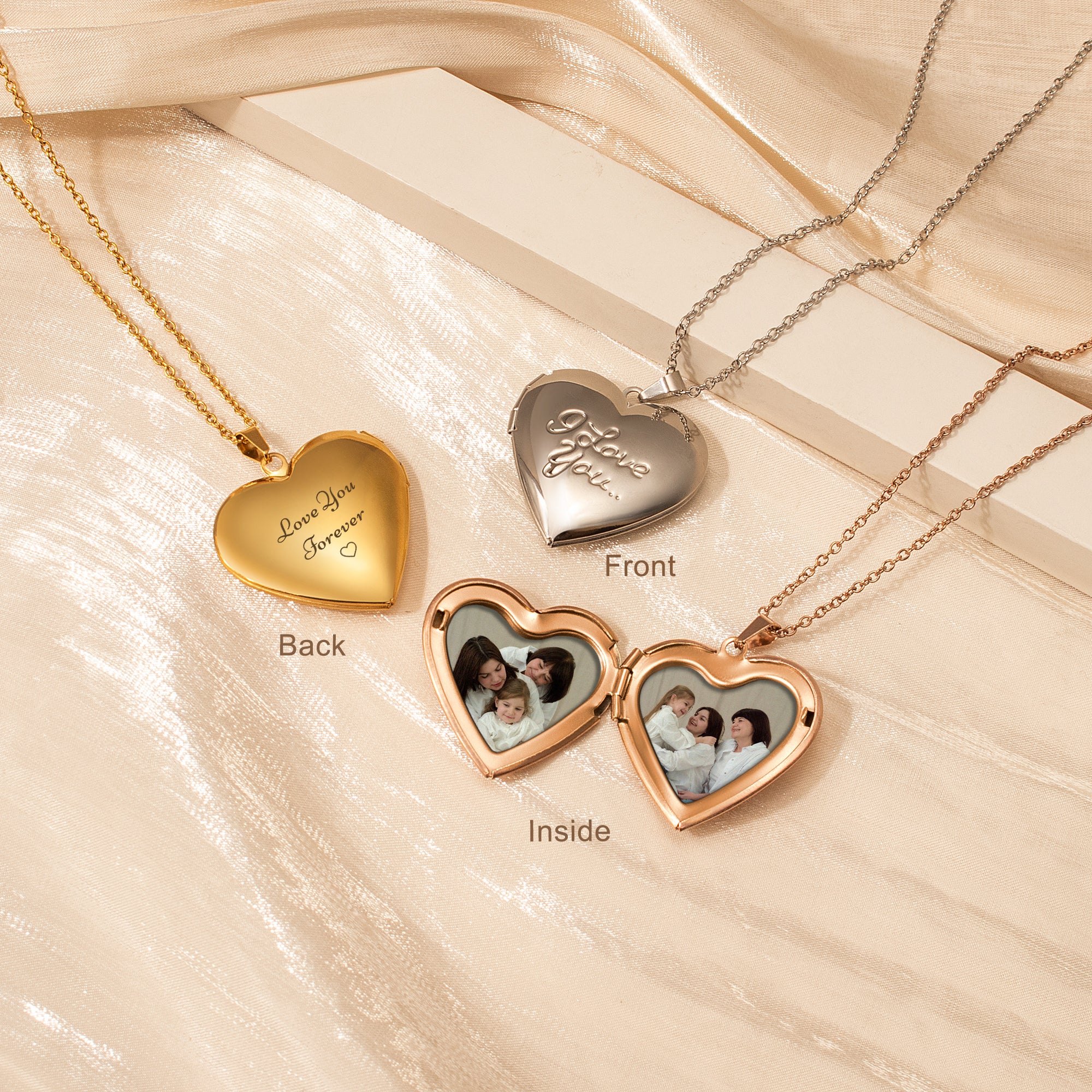 I Love You Heart Photo Locket