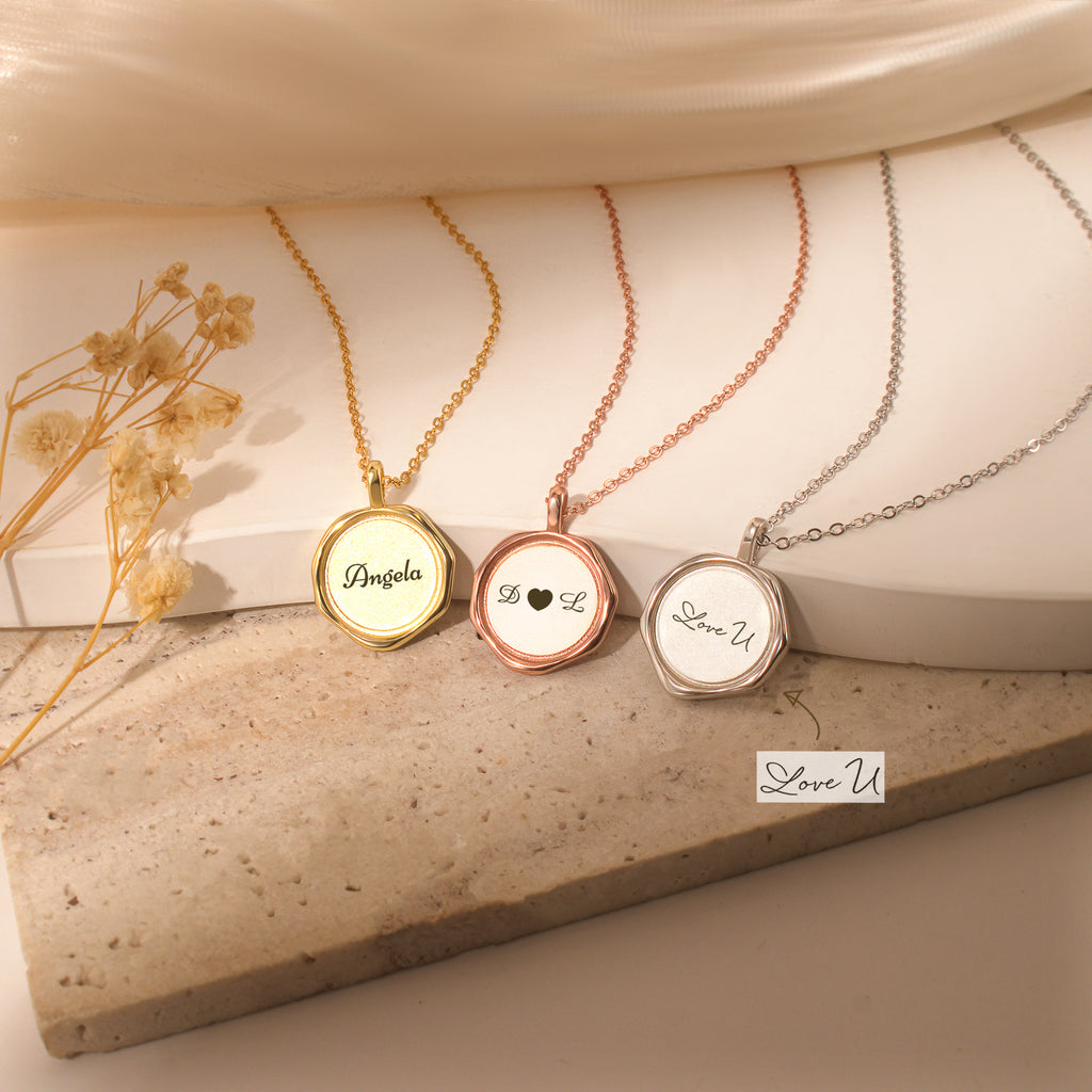 Custom Text Stamped Necklace