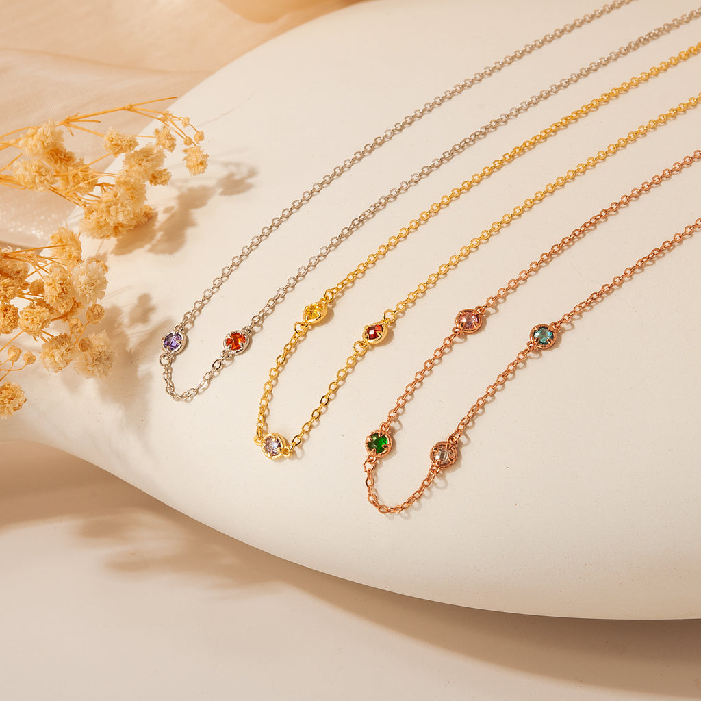 Multi Birthstone Necklace