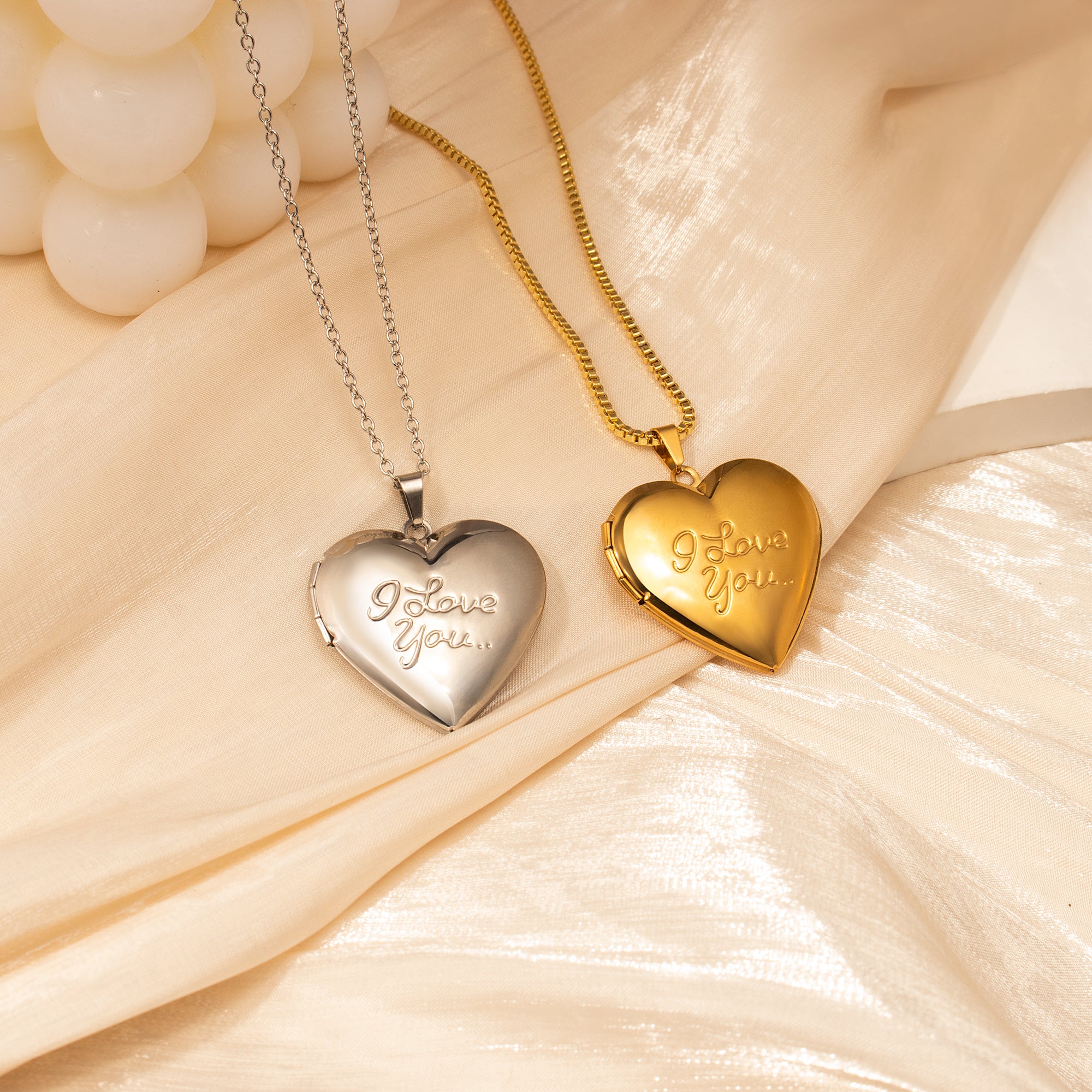 I Love You Heart Photo Locket