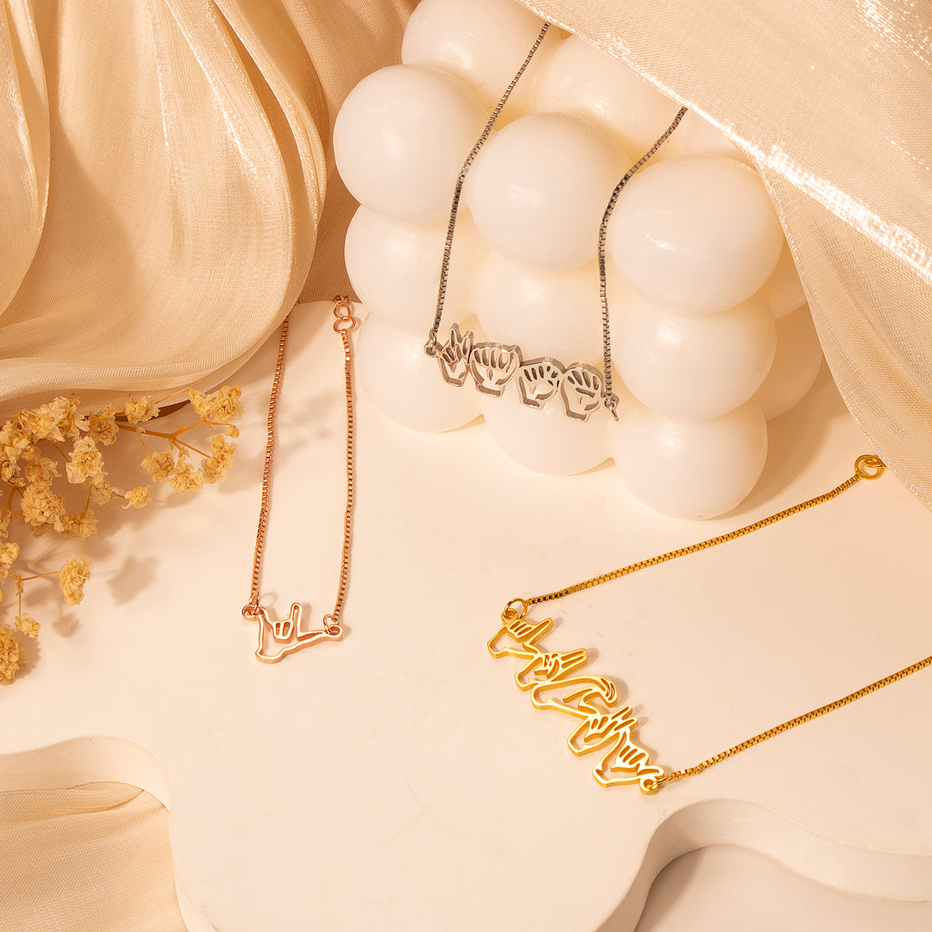 Custom Sign Language Bracelet